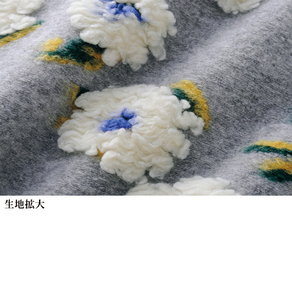 ボアジャカード花柄プルオーバー | 京都通販ミセスのファッション館・本店