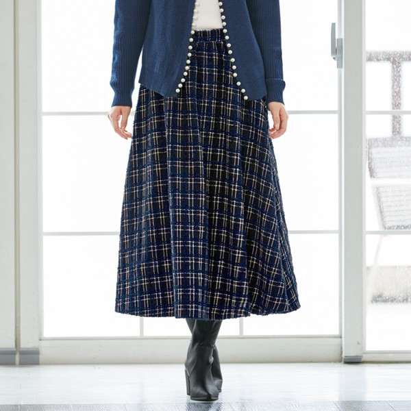 ミックスツイードスカート | 京都通販ミセスのファッション館・本店
