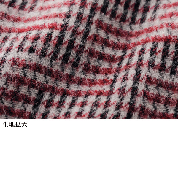 ウール混起毛チェック柄コート | 京都通販ミセスのファッション館・本店