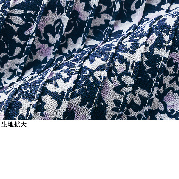 綿サッカー花柄シャツワンピース | 京都通販ミセスのファッション館・本店