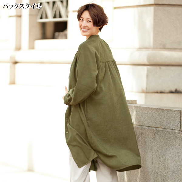 細コーデュロイシャツジャケット | 京都通販ミセスのファッション館・本店