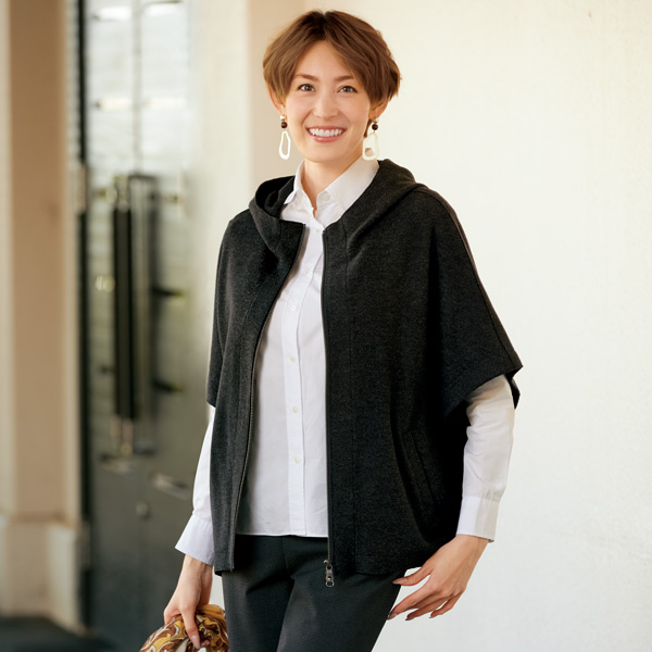 ポンチョ風ジャケット | 京都通販ミセスのファッション館・本店