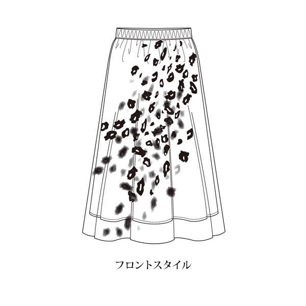 パワーネット重ねプリントスカート | 京都通販ミセスのファッション館 ...
