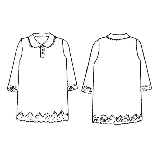 透かし編み襟付きニットプルオーバー / 大きいサイズ LL 4L | 京都通販 