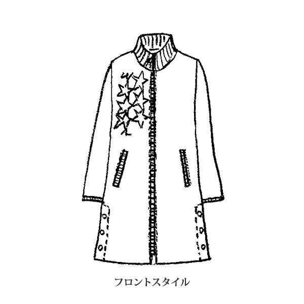 星柄キルト中わたコート | 京都通販ミセスのファッション館・本店