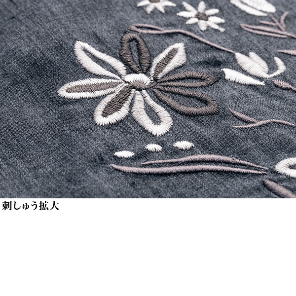 袖刺しゅう使い 綿混オーバーブラウス | 京都通販ミセスのファッション ...
