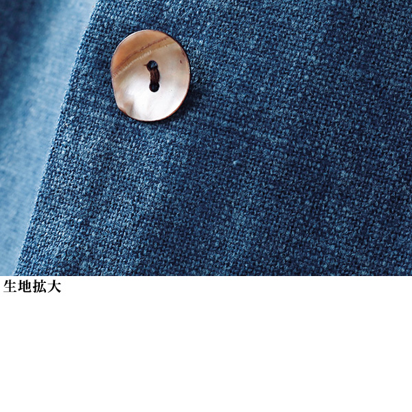 ストーンウォッシュ天然藍染めコート | 京都通販ミセスのファッション 