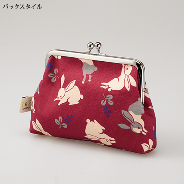 ウサギ柄帆布シリーズ がま口財布 | 京都通販ミセスのファッション館・本店