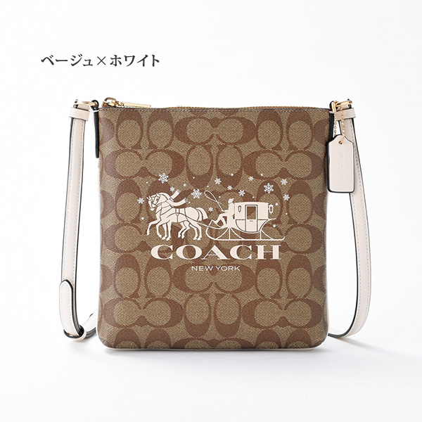 コーチ シグネチャー＆キャリッジホース ショルダーバッグ COACH