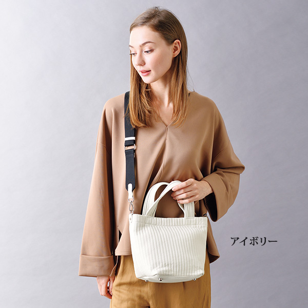 ソフト牛革ステッチ手提げバッグ | 京都通販ミセスのファッション館・本店