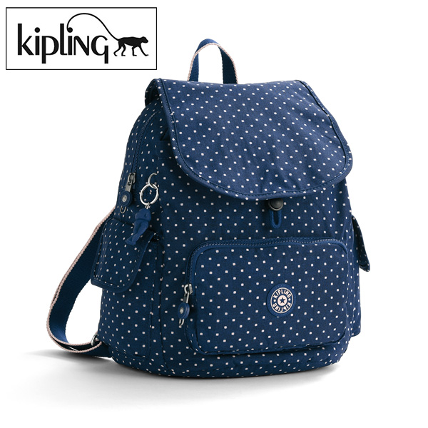 kipling リュック ドット柄